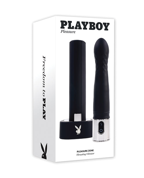 Playboy Vibrator Thrusting Diamond Texture 10 Speeds for Intense Pleasure and Discreet Storage
