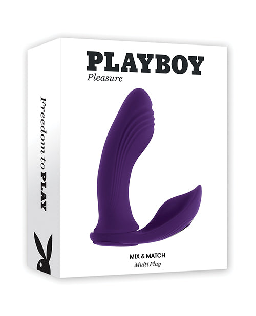 Playboy Vibrator Dual Vibrating Shaft Removable C-Ring for Partner Play and Targeted Stimulation