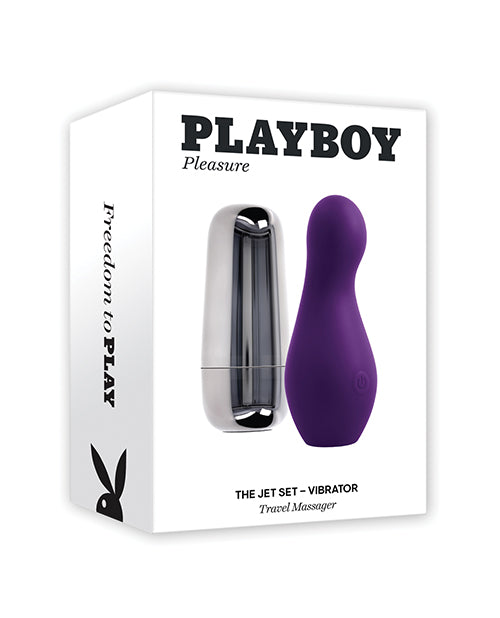 Playboy Vibrator Silicone Discreet USB-Charging Travel Case for On-the-Go Pleasure