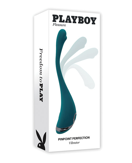 Playboy Stimulator Vibrator Teal Bendable Shaft Precision Head for Targeted Clitoral Pleasure