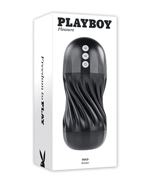 Playboy Solo Stroker masturbator with spiral motion and dual motors for customizable male pleasure