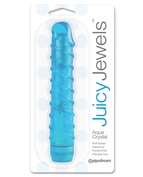 Juicy Jewels Vibrator Blue Waterproof Jelly Soft Flexible Design for Versatile Personal Pleasure