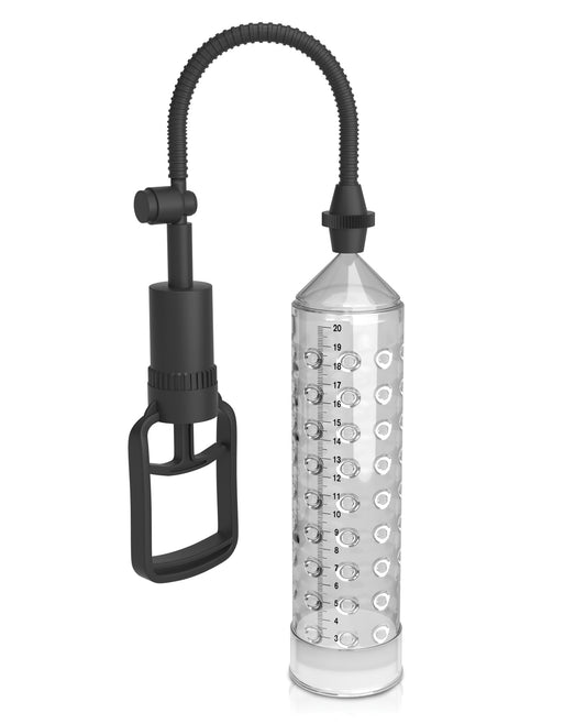 Classix Penis Stimulation Pump with EZ-Grip, Textured Sleeve, and Enhancement Ring