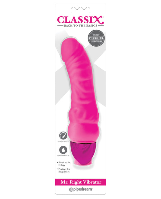 Classix Vibrator Flexible Curved Shaft Adjustable Multi-Speed for Personal Pleasure