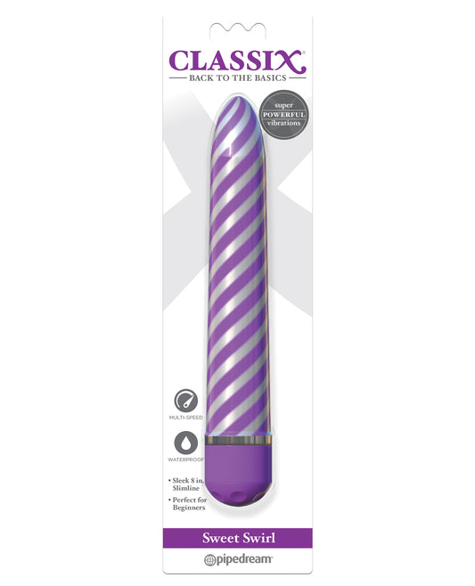 Classix Vibrator Metallic Spiral Slimline Waterproof Design for Intense Personal Pleasure