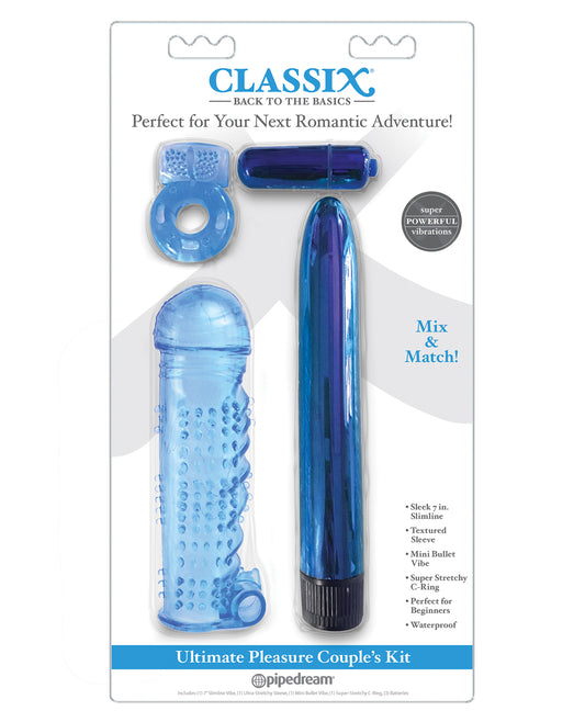 Classix Vibrators Couples Kit with Multi-Speed Vibe and Textured Sleeve for Shared Intimate Play