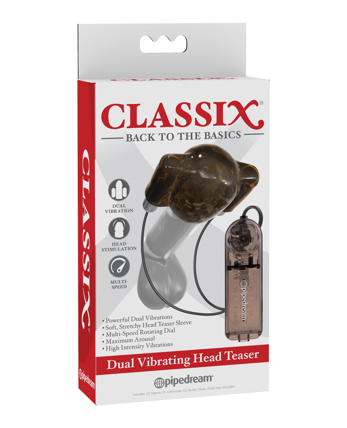 Classix Dolls & Masturbators Dual Vibrating Bullets Textured Sleeve for Intense Male Stimulation
