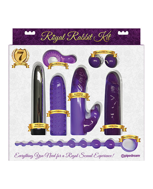 Royal Rabbit Vibrator Kit with Attachments and Accessories