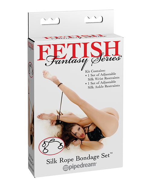 Fetish Fantasy Series Bondage Set Soft Silk Rope Adjustable Restraints for Comfort and Sensual Play