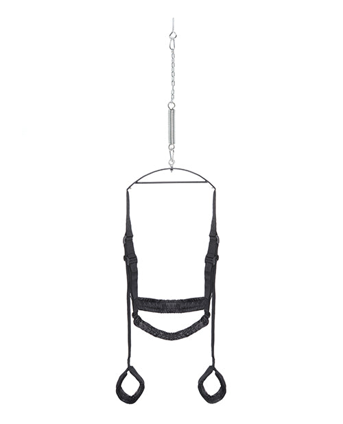 Fetish Fantasy Series Black Adjustable Sex Swing with Padded Supports