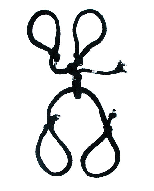 Silk Rope Hogtie Restraint with Pre-Tied Knots for Beginners and Pros