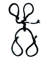 Silk Rope Hogtie Restraint with Pre-Tied Knots for Beginners and Pros