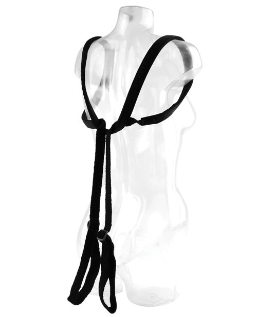 Position Harness with Cushioned Support and Adjustable Handles – Fetish Fantasy Series Giddy Up Harness