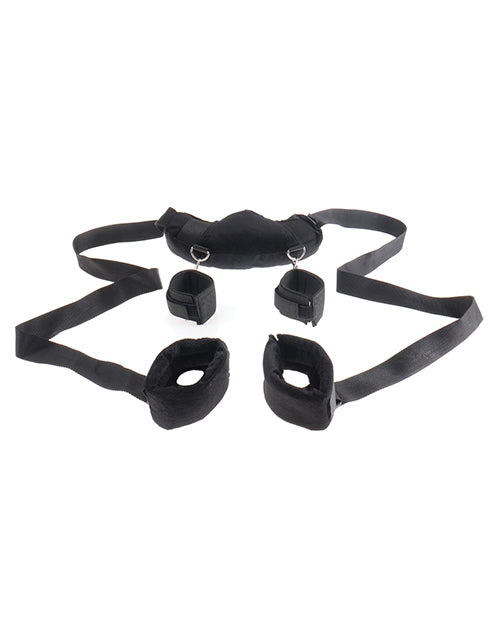 Position Master Bondage Restraint with Adjustable Cuffs and Neck Harness