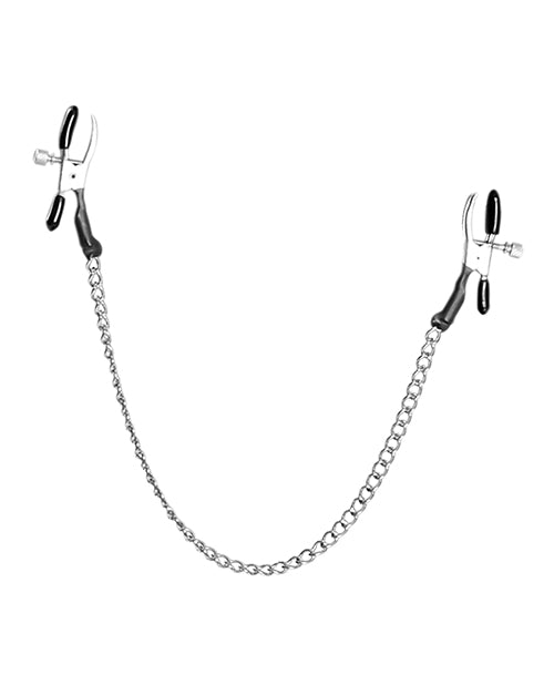 Alligator Nipple Clamps with Adjustable Pressure and Weighted Chain