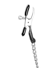 Alligator Nipple Clamps with Adjustable Pressure and Weighted Chain