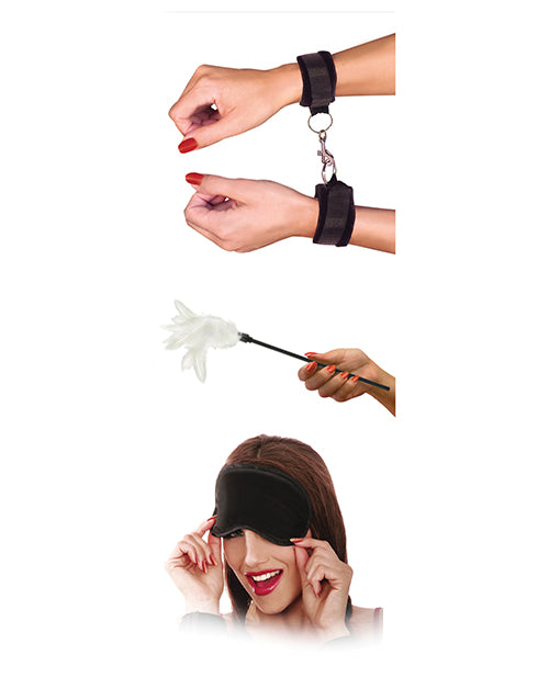 Fetish Fantasy Sensual Seduction Kit with Feather Tickler and Blindfold