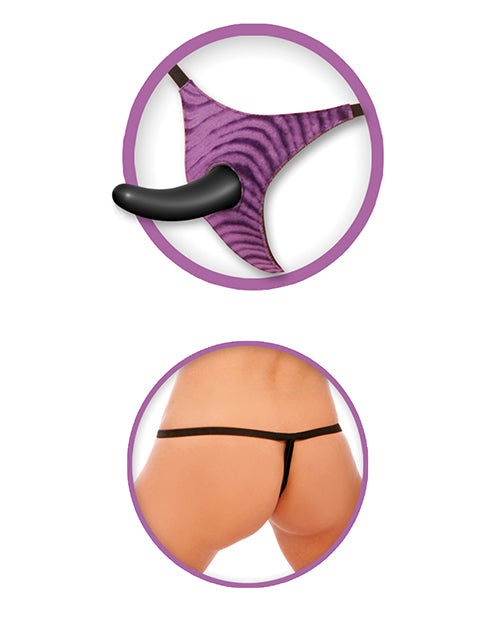 Vibrating Strap-On for Him with Adjustable Plush Harness