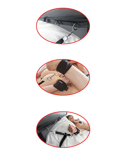 Ultimate Bed Restraint System with Adjustable Nylon Straps and Cuffs