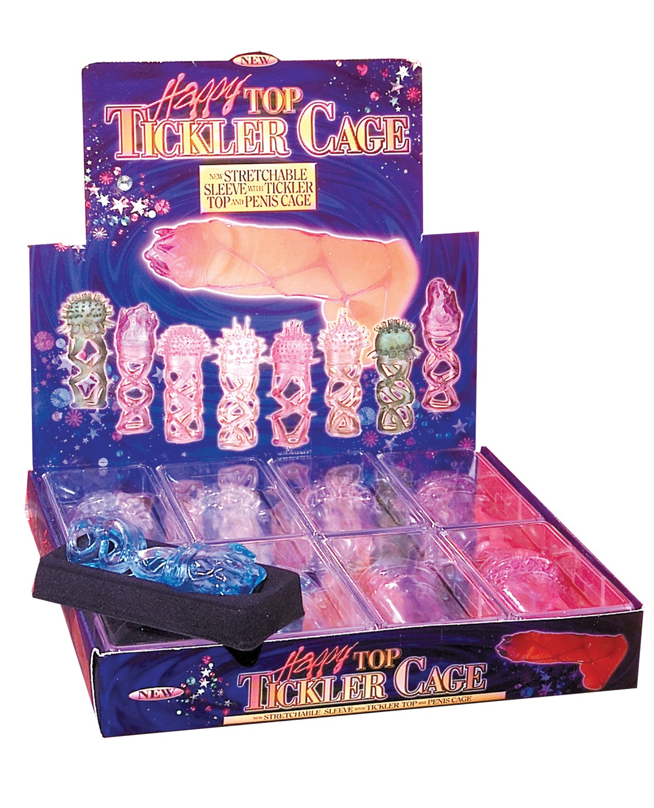 Pipedream Products Penis Enhancement Assorted Tickler Sleeves Stretchy Jelly Design for Enhanced Intimacy