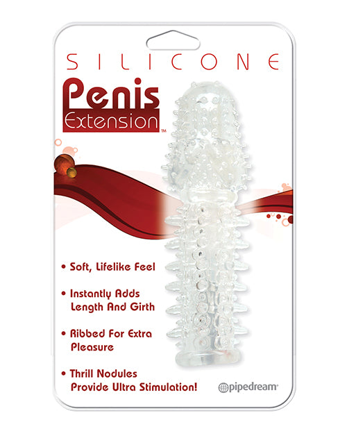 Pipedream Products Penis Enhancement Silicone Penis Extension Ribbed Nodules for Increased Sensation and Added Length