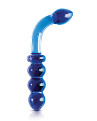 Icicles No. 31 Hand Blown Glass G Spot Massager with Blue Finish
