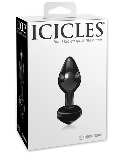 Icicles Anal Plug Hand Blown Glass Tapered Tip Bulbous Shape for Beginner-Friendly Sensation