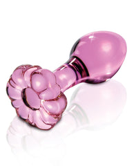 Icicles No. 48 Pink Glass Butt Plug with Tapered Tip