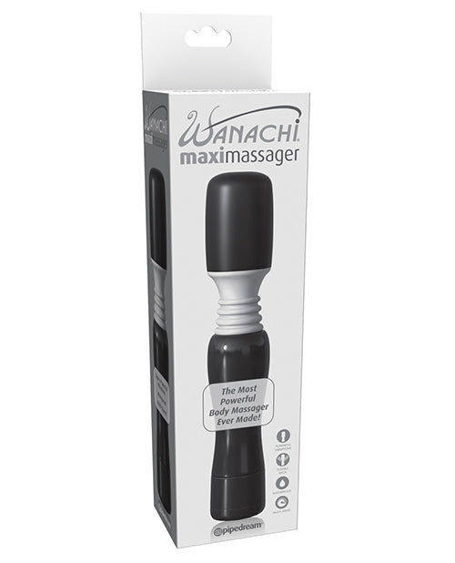 Wanachi Massage Product Waterproof Black Cordless Massager with Flexible Head for Deep Muscle Relaxation