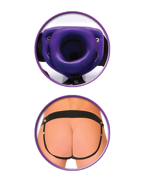 Fetish Fantasy Series Him or Her Hollow Strap-On Purple for Couples and Support