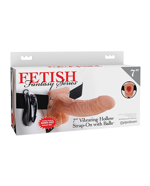 Fetish Fantasy Series Strap-On Vibrating Hollow Dildo Adjustable Harness for Enhanced Intimacy and ED Support
