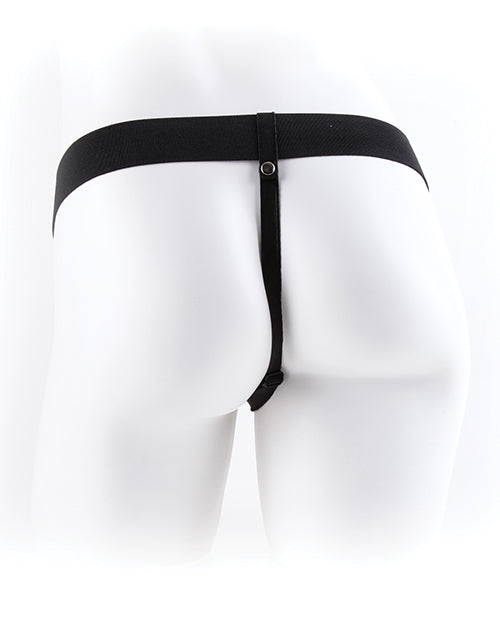 9-Inch Vibrating Hollow Strap-On with Adjustable Harness and Realistic Balls