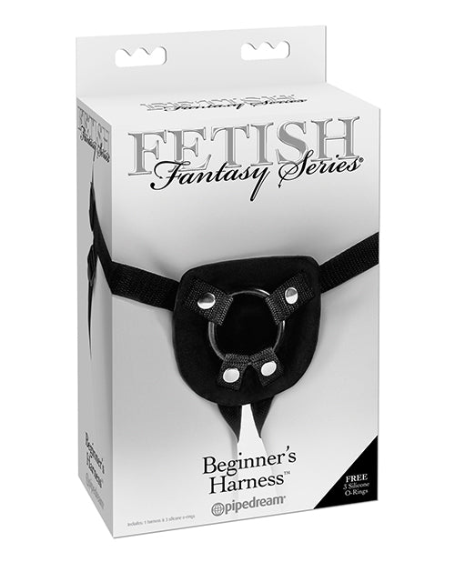 Fetish Fantasy Series Strap-On Harness with Adjustable Nylon Straps and Silicone O-Rings for Comfortable Beginner Play