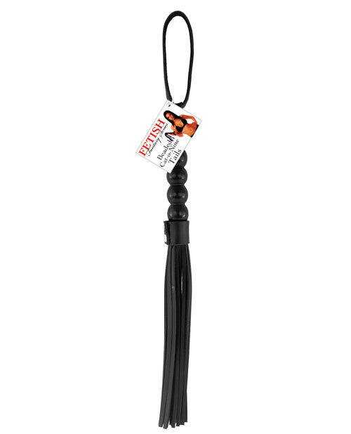 Fetish Fantasy Series Bondage Whip with Beaded Tails and Ergonomic Handle for BDSM Sensation Play