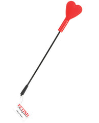 Fetish Fantasy Series Bondage Flapper Silicone Heart Shape Red Paddle for Playful Impact and Romantic Impressions