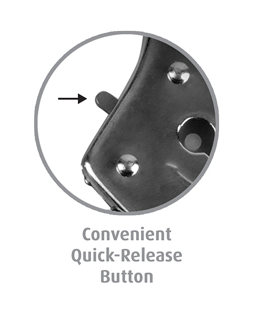 Official Handcuffs with Quick-Release Mechanism for Bondage Play