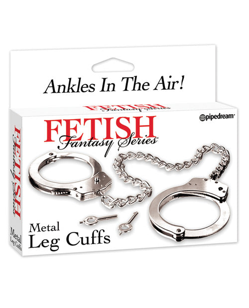 Fetish Fantasy Series Bondage Restraints Steel Leg Cuffs Double-Locking Safety for Secure BDSM Play