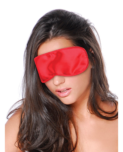 Red Satin Love Mask Bondage Blindfold by Fetish Fantasy Series