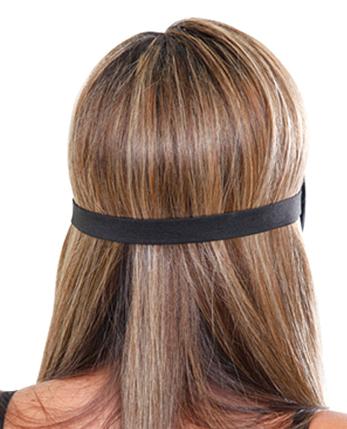 Deluxe Fantasy Love Mask Black - Plush Padded Neoprene Blindfold