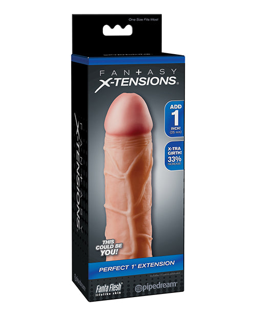Fantasy X-Tensions Penis Enhancement Sleeve Customizable Fit Lifelike Fanta Flesh for Intimate Confidence