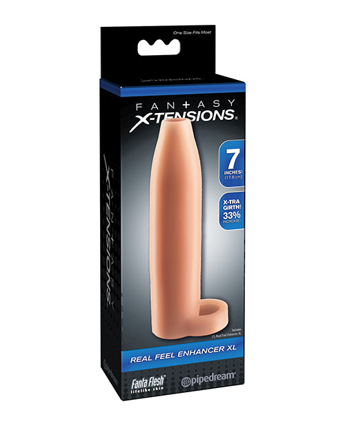 Fantasy X-tensions Penis Enhancement Sleeve with Fanta Flesh Material and Ball Strap for Enhanced Performance
