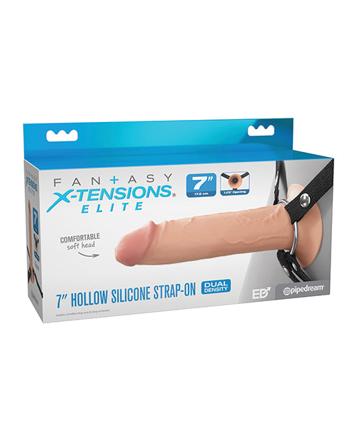 Fantasy X-Tensions Strap On Dual-Density 7 Inch Silicone Adjustable Harness for Realistic Play