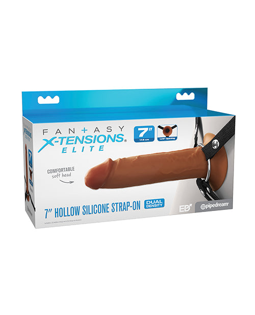 Fantasy X-Tensions Strap-On Realistic 7-Inch Hollow Silicone Adjustable Harness for Comfortable Versatile Play