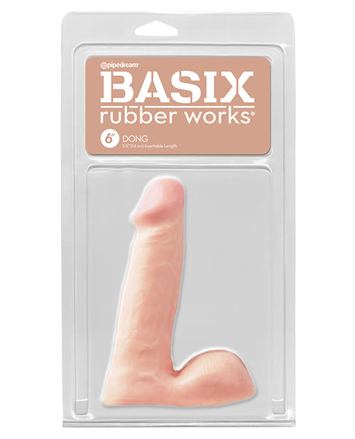 Basix Rubber Works Dildo Flexible Realistic Design Soft Rubber for Versatile Solo and Partner Play