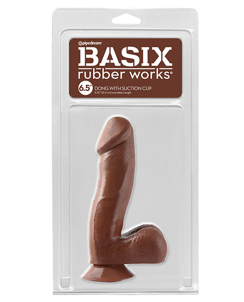 Basix Rubber Works Dildo Flexible Suction Cup Realistic Design for Hands-Free Versatile Pleasure