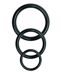 Universal Adjustable Strap-On Harness with Silicone Rings – Black