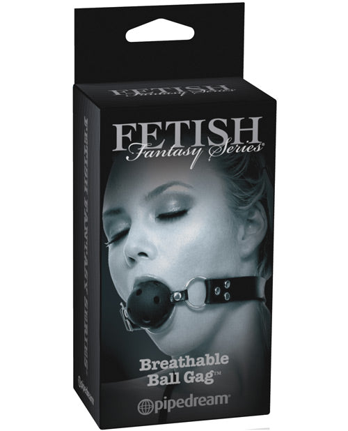 Fetish Fantasy Limited Edition Breathable Ball Gag with Adjustable Leather Strap for Comfortable Bondage Restraint