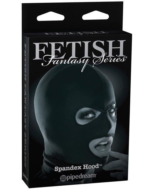 Fetish Fantasy Limited Edition Spandex Bondage Hood with Open Eyes and Mouth for Comfortable Sensory Play