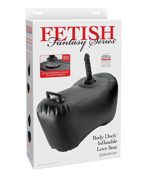 Fetish Fantasy Series Inflatable Love Seat with Body Dock System - Black