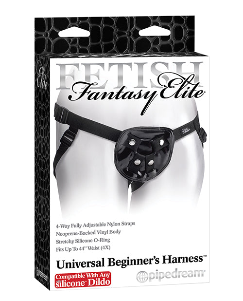 Fetish Fantasy Elite Strap-On Harness Adjustable Nylon Straps Silicone O-Ring for Comfortable Intimate Play